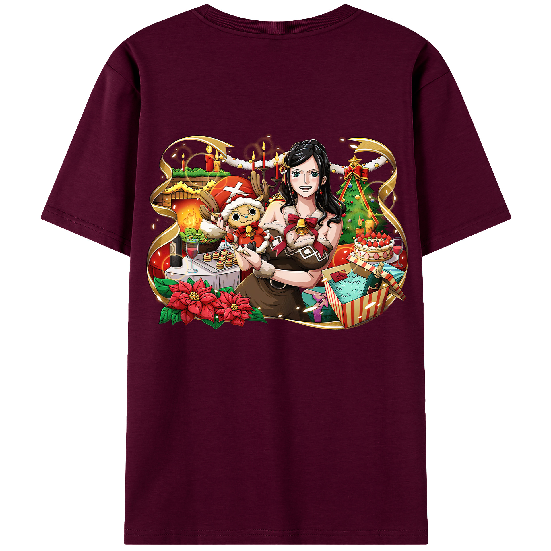 ワンピース ニコ・ロビン ONE PIECE Nico Robin レディース半袖Tシャツ(バックプリント)